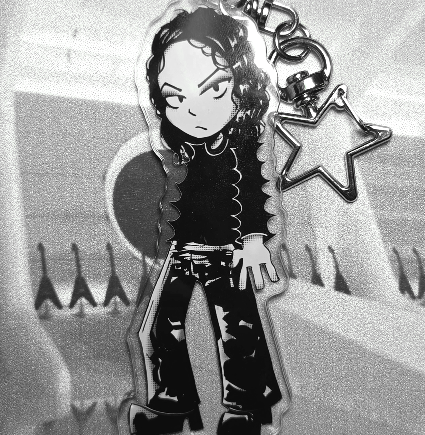 Michael Jackson Scream Acrylic Keychain