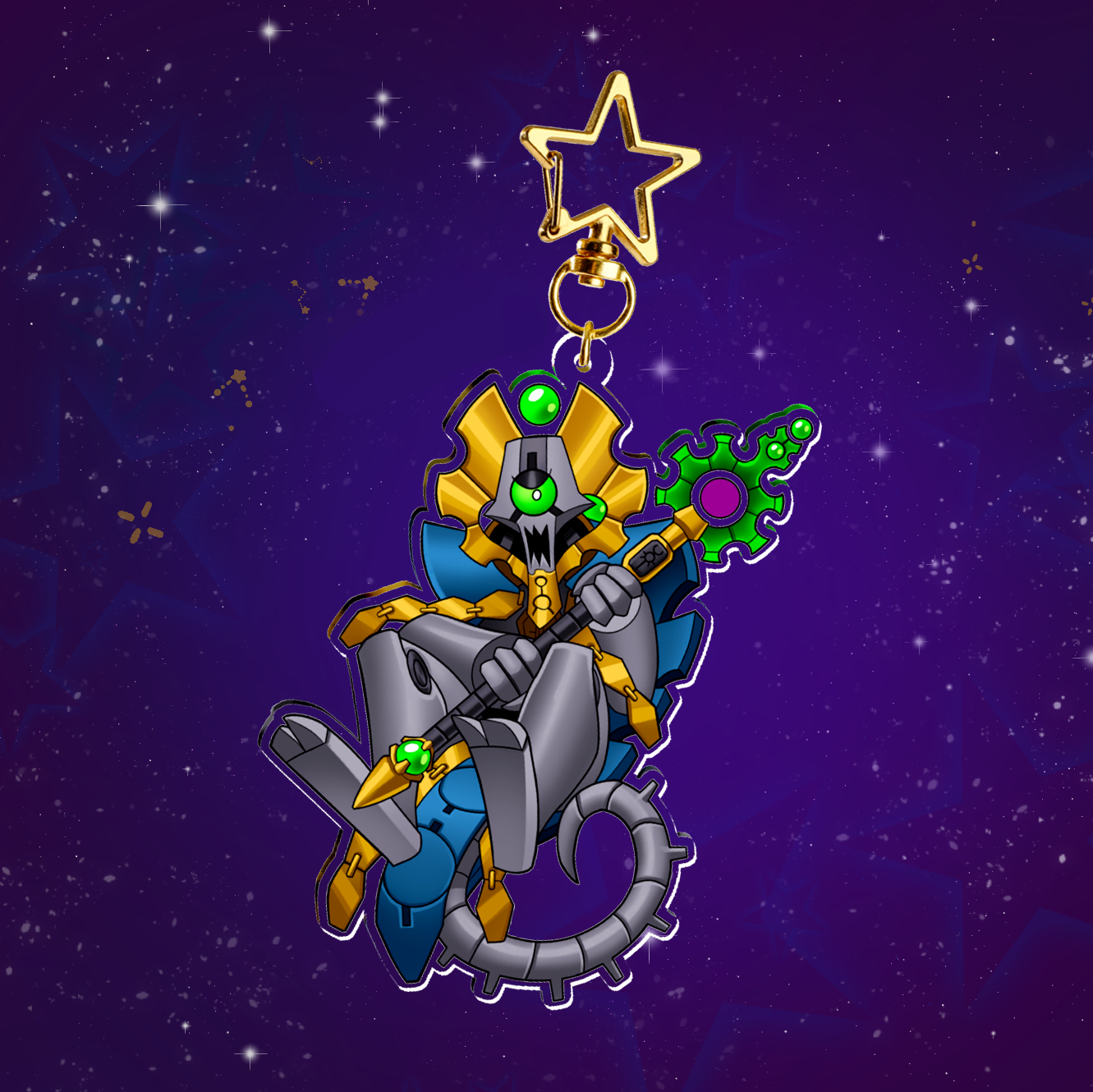 Robot Mystic Keychain
