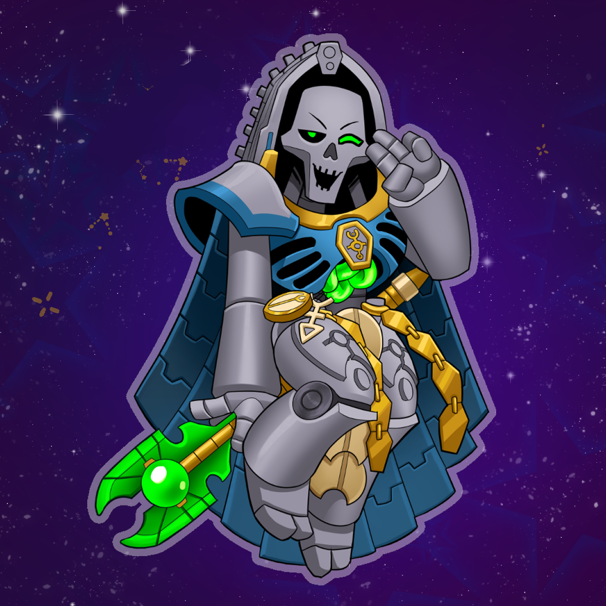 Robot Curator Sticker (Clear)