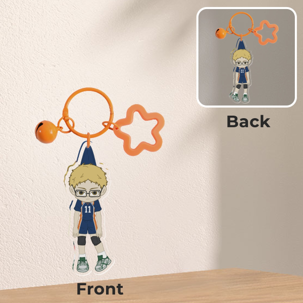 Kei Tsukishima, Haikyuu Clear Acrylic Keychains