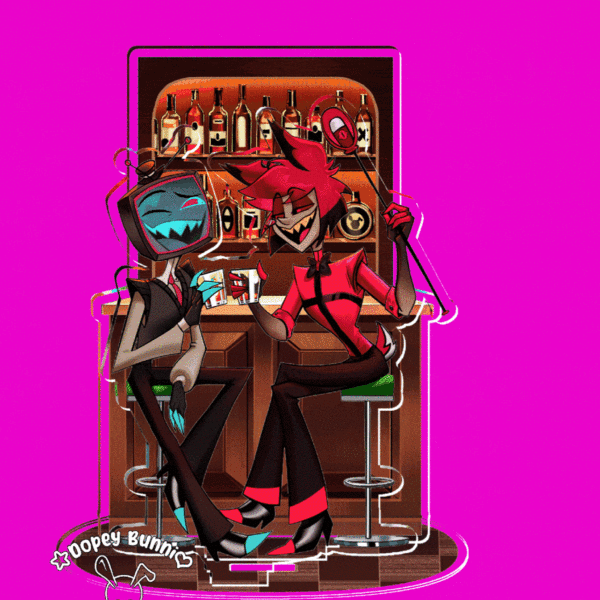 Radiostatic/Radiosilence || REVERSABLE || Double insert acrylic standee