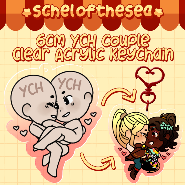 - YCH - Chibi Couple Keychain