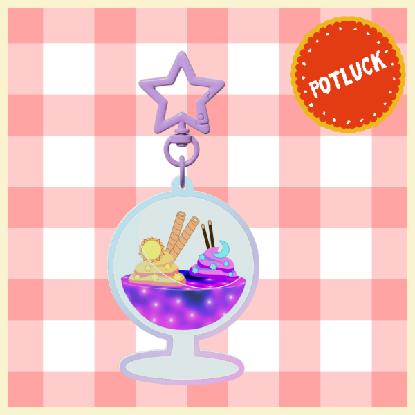Milkyway Milkshake Rainbow Acrylic Keychains