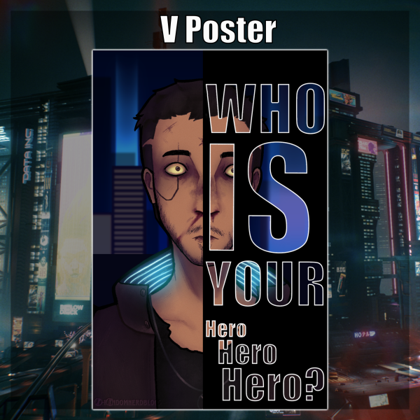 V Poster — Cyberpunk 2077