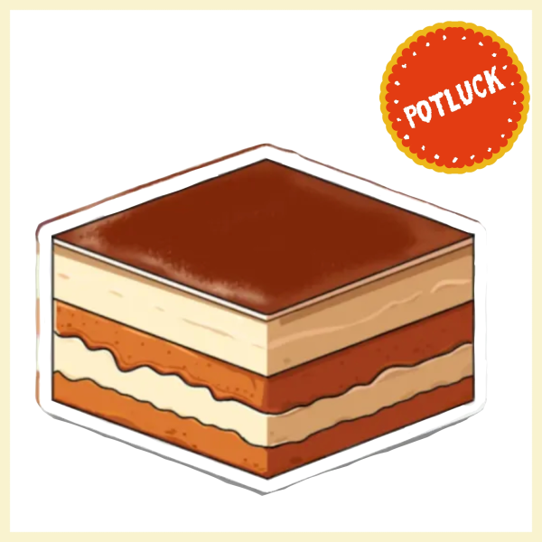 Tiramisu cake Fridge Magnet