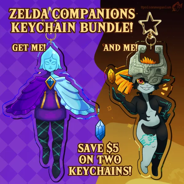 Zelda Companions Keychain Bundle