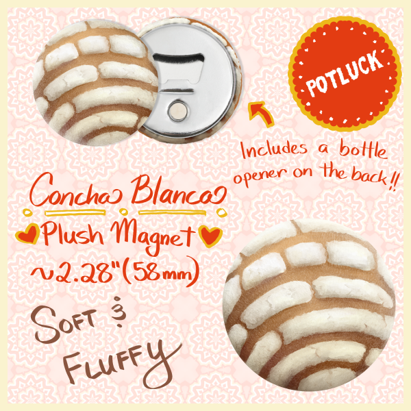 Concha Blanca - Plush Magnet