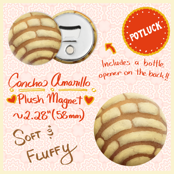 Concha Amarillo - Plush Magnet