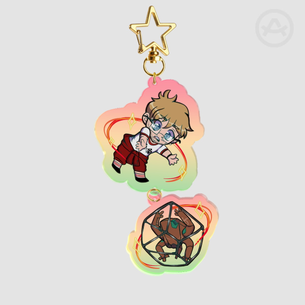 Grace and Rocky Connector KeyChain