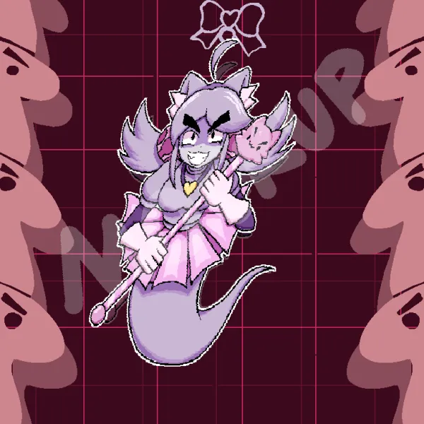 Maddie's staff - DELTARUNE acrylic keychains