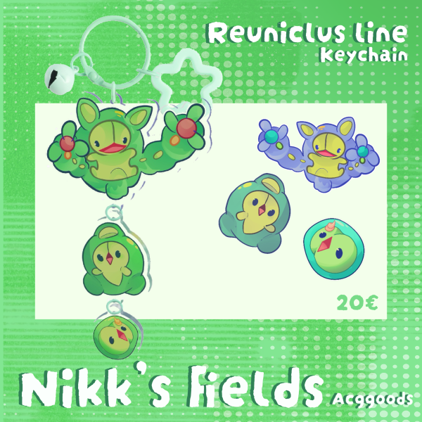 Reuniclus evolution line connecting keychain!