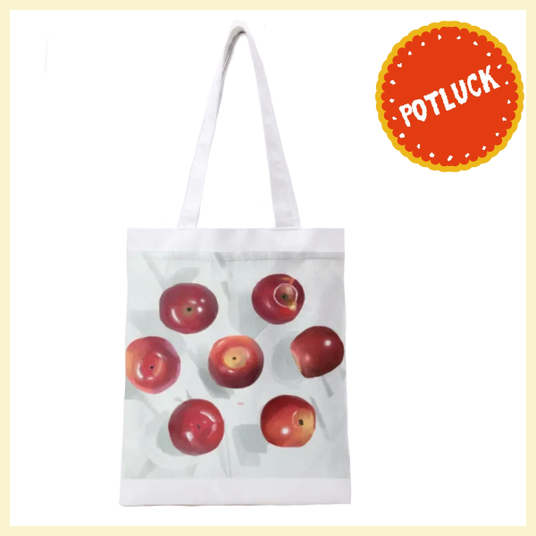 Apples full-print Canvas Tote Bag