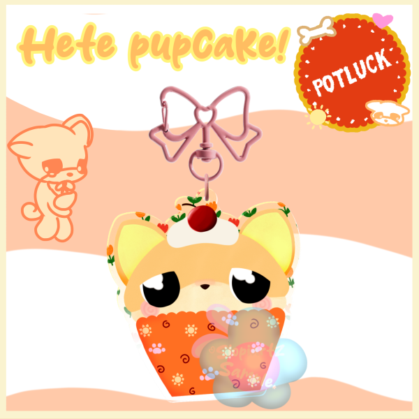 Vulnerable Hete Pupcake Keychain