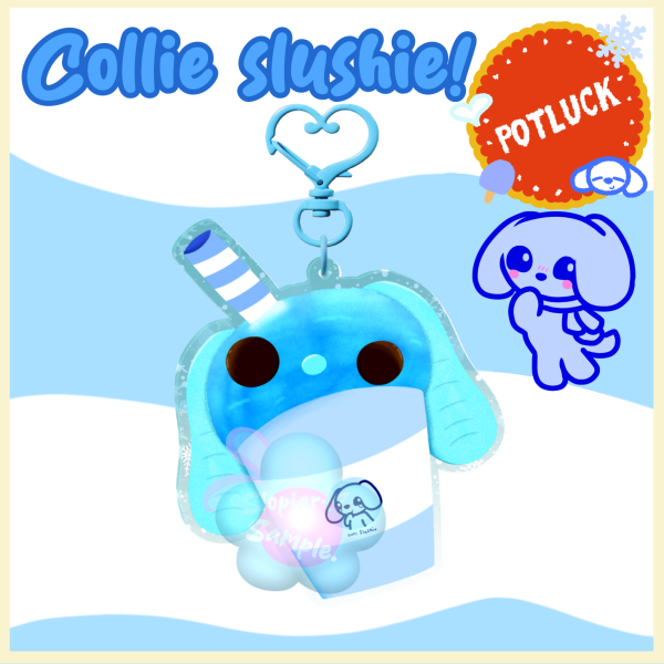 Collie Slushie Keychain