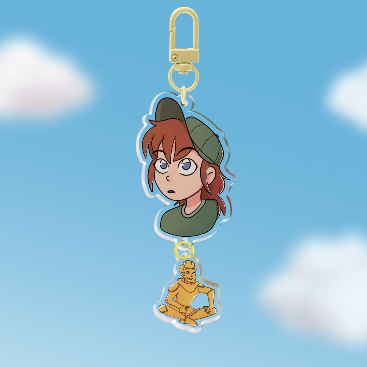 Prunella+Goldie Connection Keychain