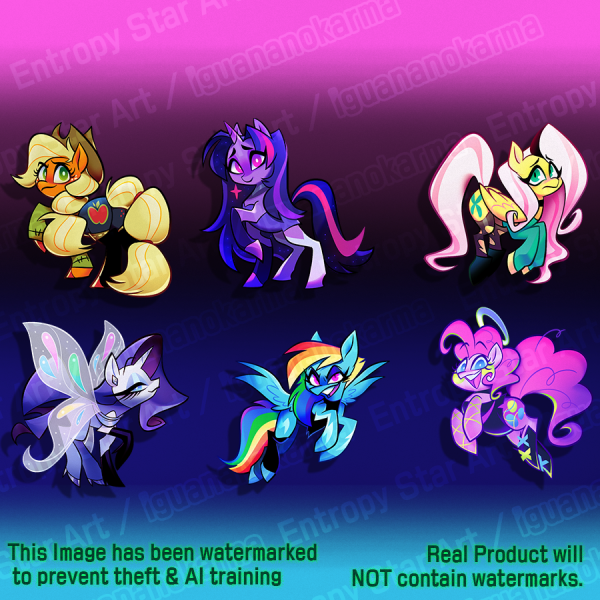Pony Keychain Set