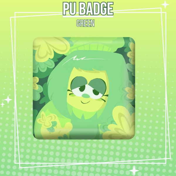 DELTARUNE - Green - Rectangular PU Badge