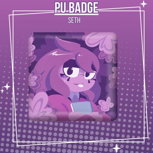 DELTARUNE - Seth - Rectangular PU Badge