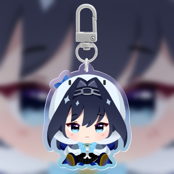 Ouro Kronii - MochiMochi Acrylic Keychain