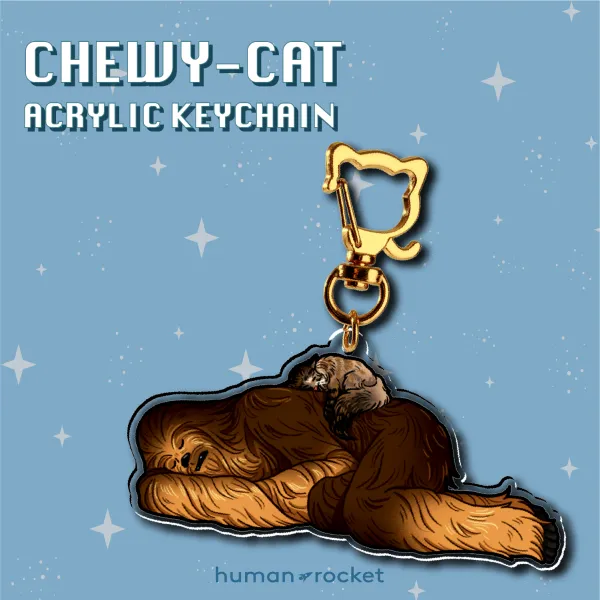 Chewy-Cat Acrylic Keychain