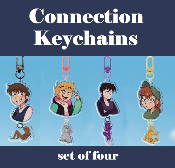 Cinderella Boy Connection Keychains Set