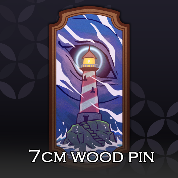 The Watcher (wood pin)