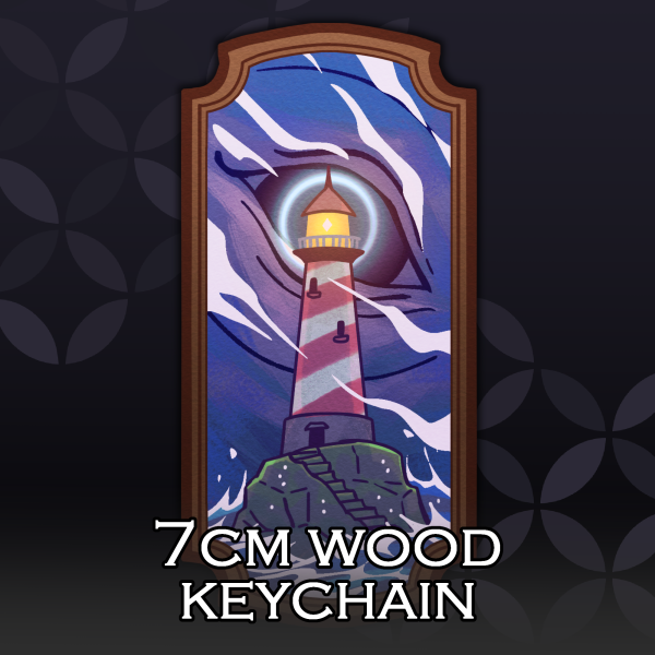 The Watcher (wood keychain)