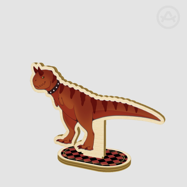 Carnagee the Carnotaurus Wood Standee