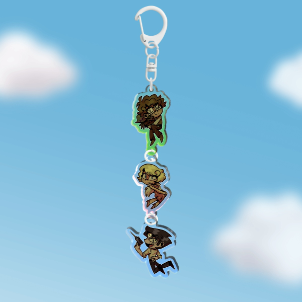 Seymour Krelborn + Audrey Fulquard + Orin Scrivello D.D.S. Connected Keychain