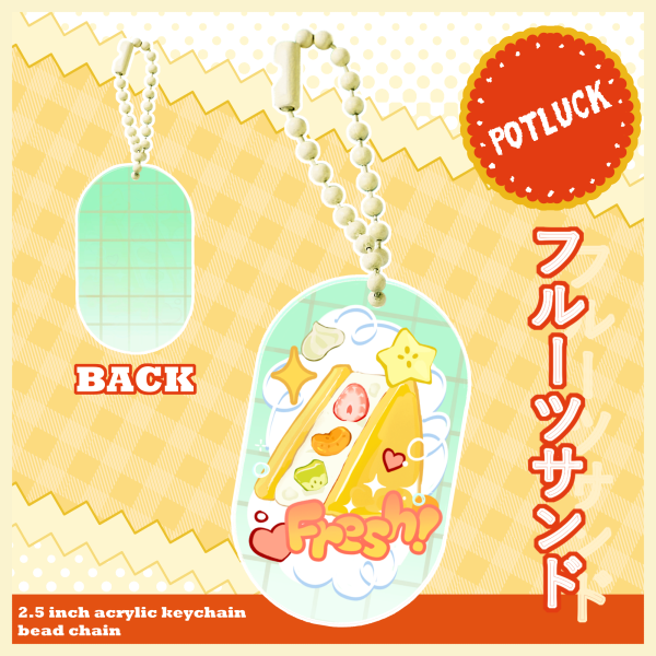 Fresh Fruit Sandwich! Keychains