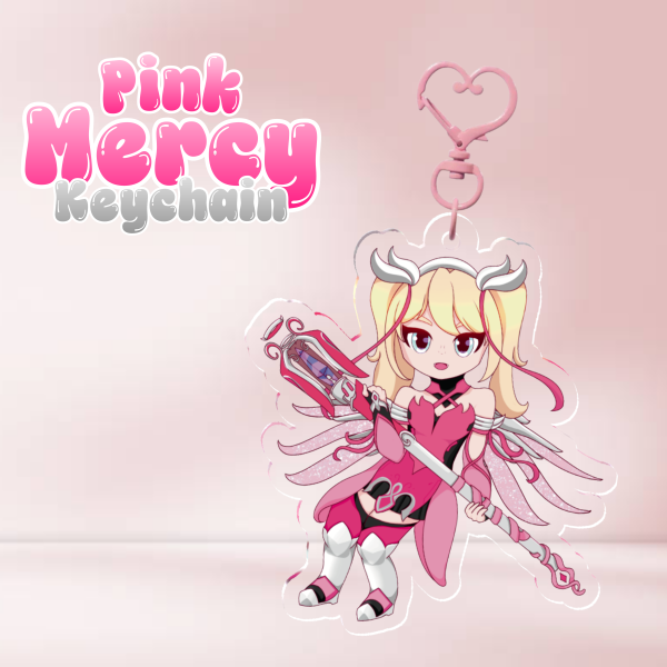 Pink Mercy Acrylic Keychain