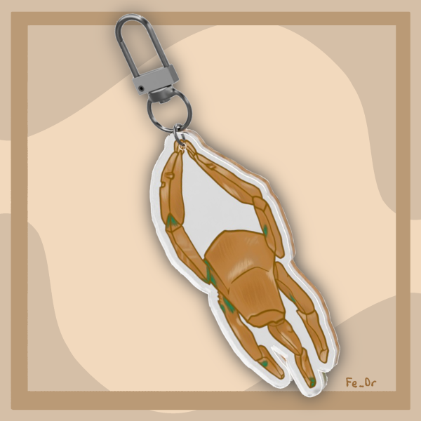 Rocky Project Hail Mary - Hanging In There Clear Keychain