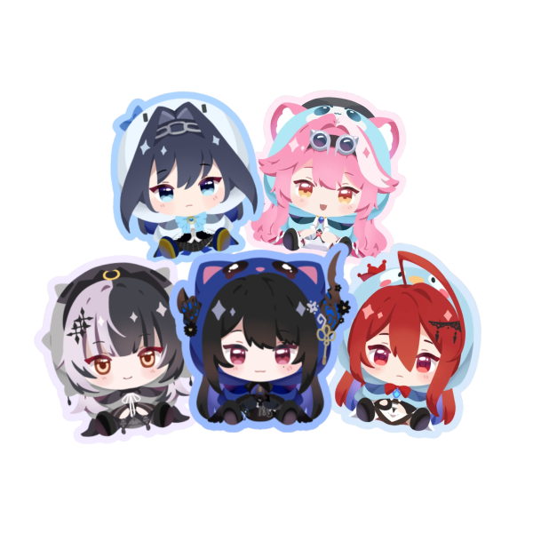 Holo MochiMochi Sticker Bundle (5 Members)
