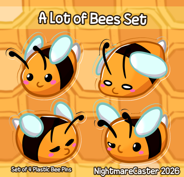 A lot of Bees Pin Set