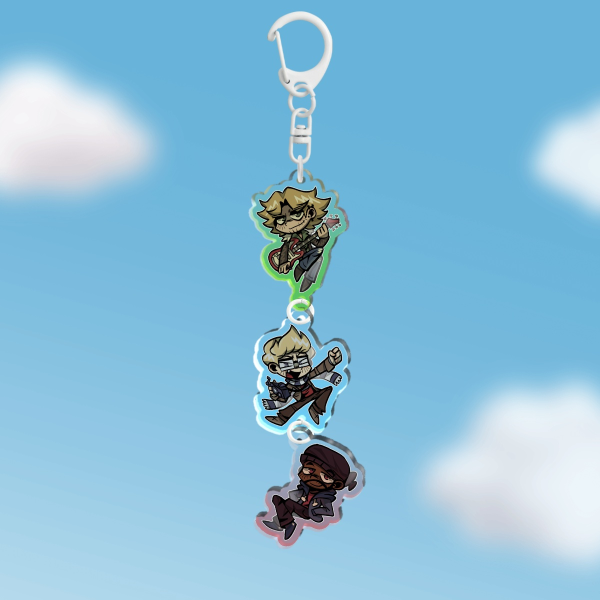 Roger Davis + Mark Cohen + Tom Collins Connected Keychain