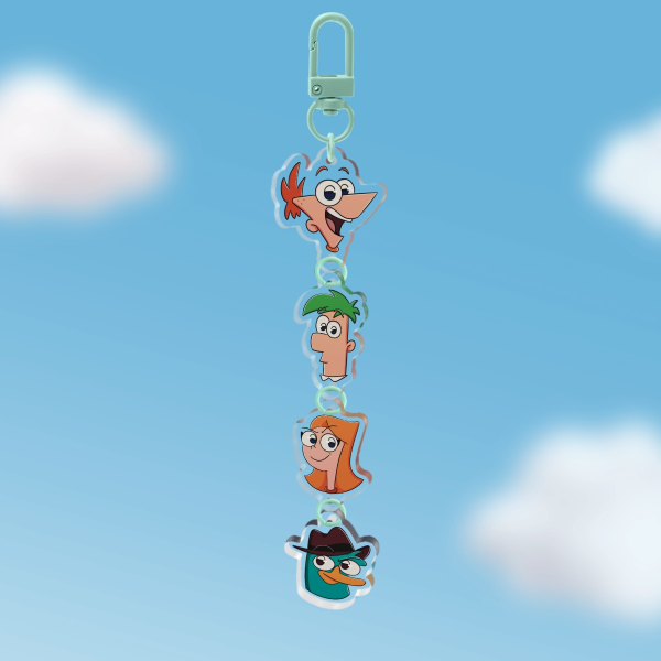 Flynn-Fletcher Siblings Connection Keychain
