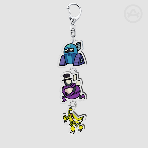 Boxmore Bots (Version 2) - Connection Acrylic Keychain