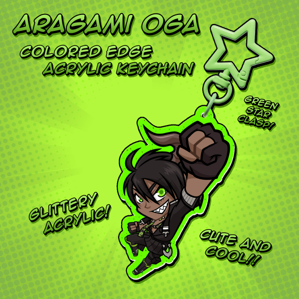Aragami Oga Colored Edge Acrylic Keychain