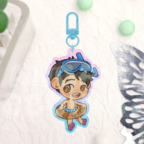 YOI Yuri Glitter Acrylic Keychain