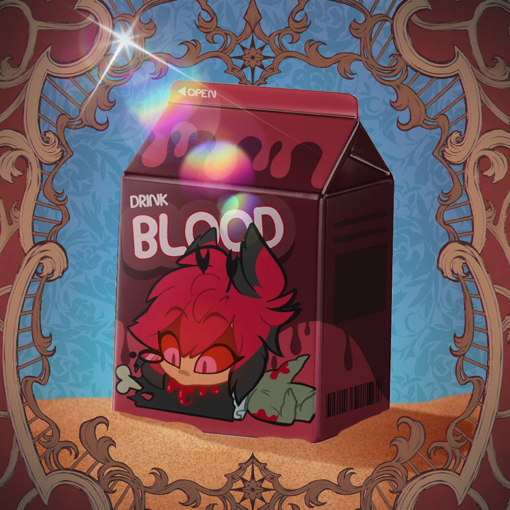 Alastor Milk Carton Badge