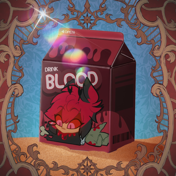Alastor Milk Carton Badge