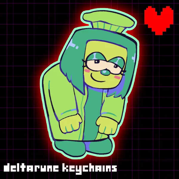 Green Acrylic Keychain