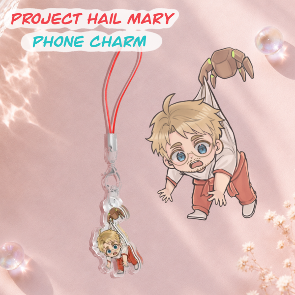 Ryland Grace and Rocky Acrylic phone charm