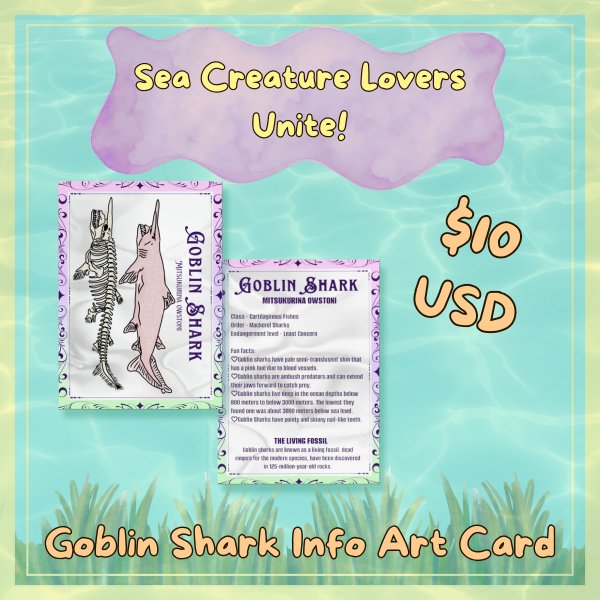 Goblin Shark Informative Holographic Photocard
