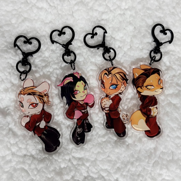 XLOV Mascot Red IGOD Keychains OT4 Set