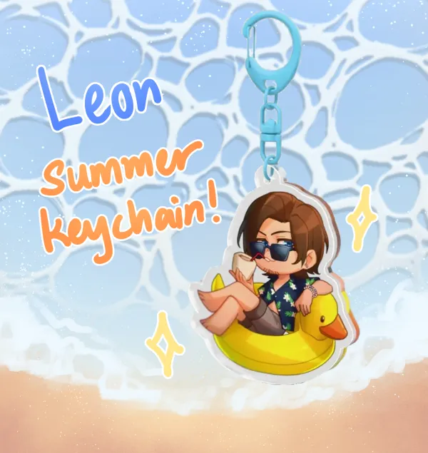 [Resident Evil] Summer Leon - Clear Acrylic Keychains