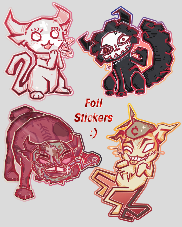 Mewgenics Act 2 Foil Sticker Bundle