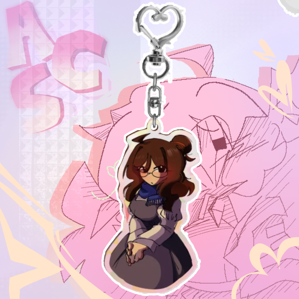 Allora Broken Glass Acrylic Keychain٭✧
