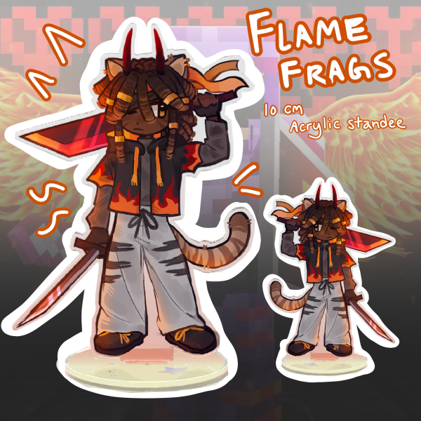 FlameFrags - Clear Acrylic Standee (10cm)