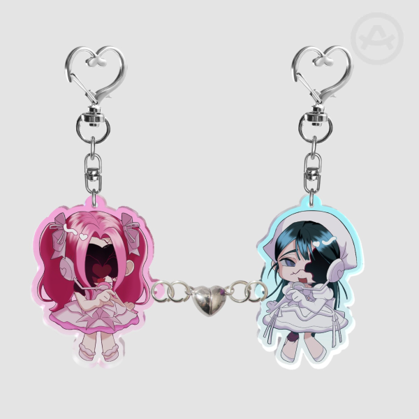 Mizi x Sua Acrylic Magnet Keychains